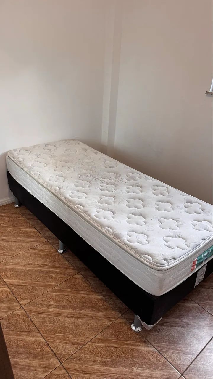 Cama box solteiro + colchão com molas ensacadas - Foto 4