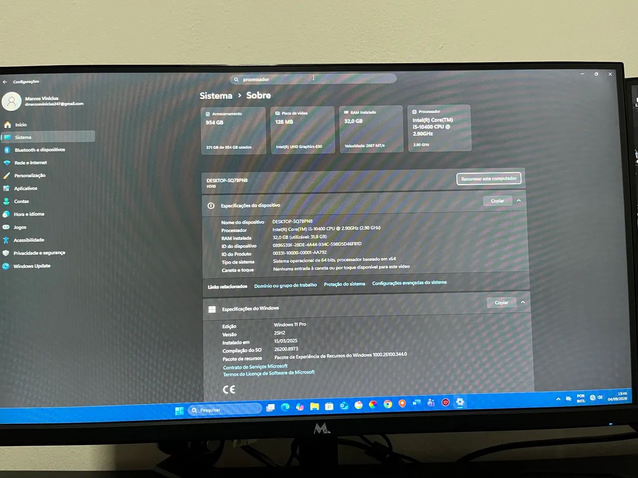 Vendo pc novo