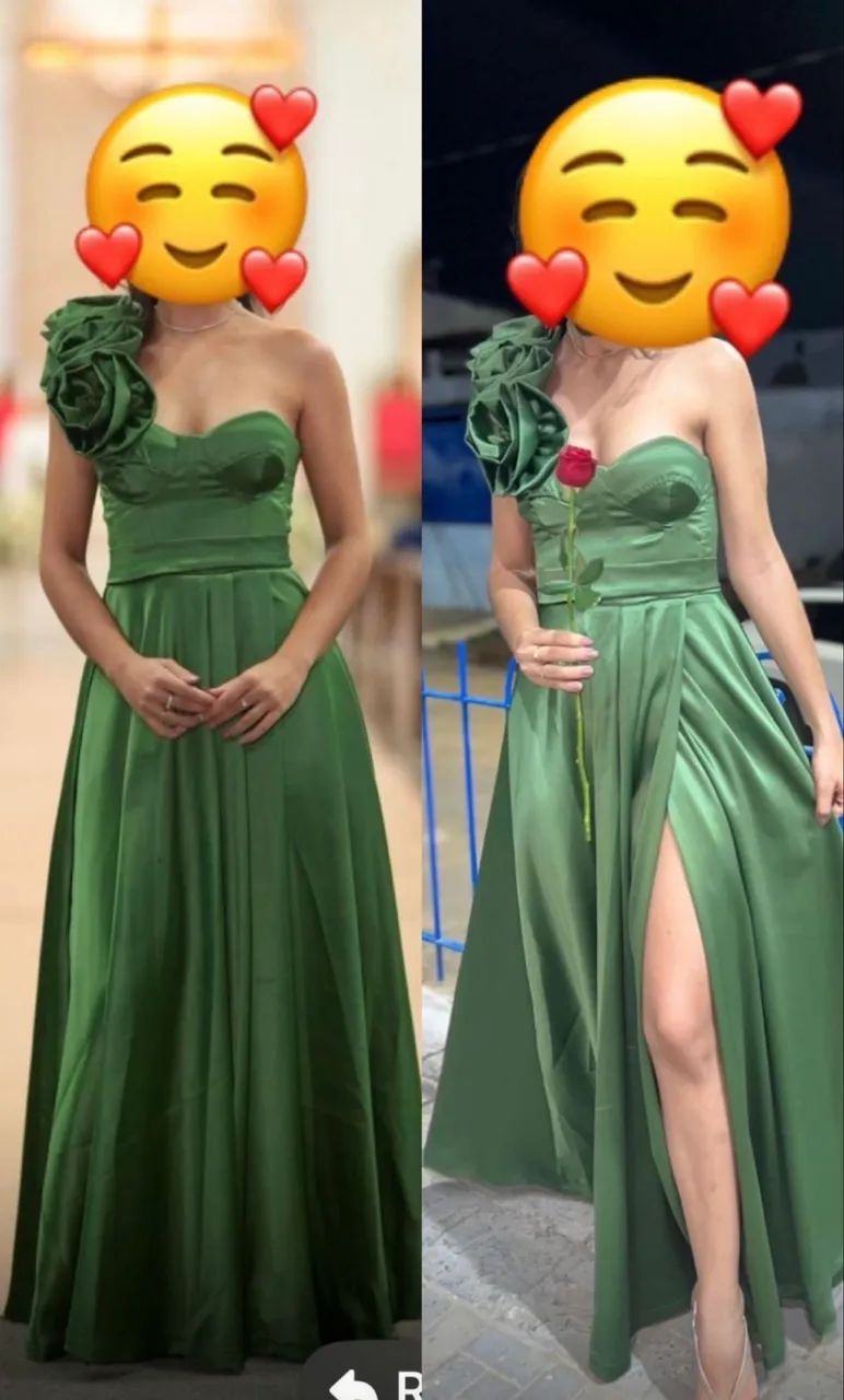 Vestido festa verde - Foto 5