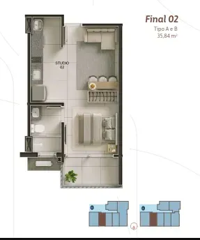 PLANTA 35m²