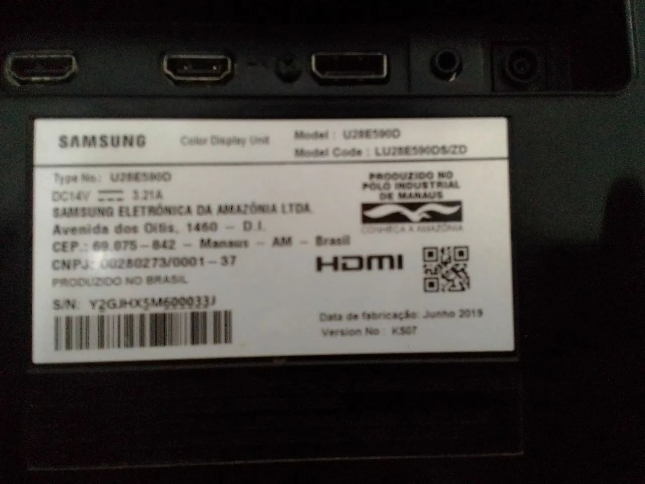 Monitor 4K 28 Polegadas Samsung U28E590D468284486116321284