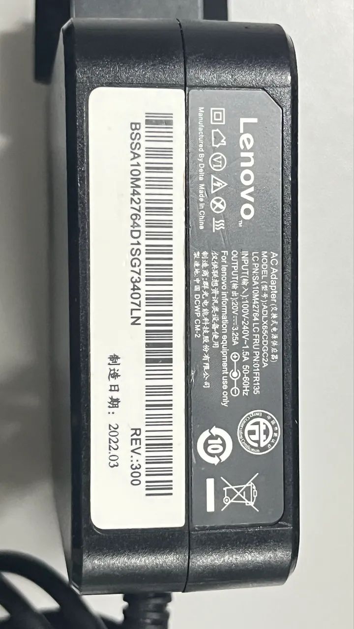 Carregador Lenovo Original