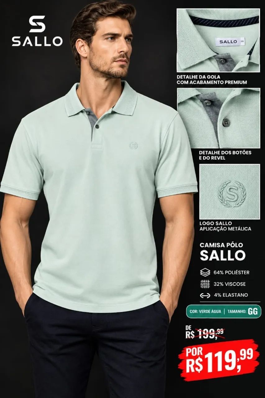 Camisa Pólo SALLO - Foto 4