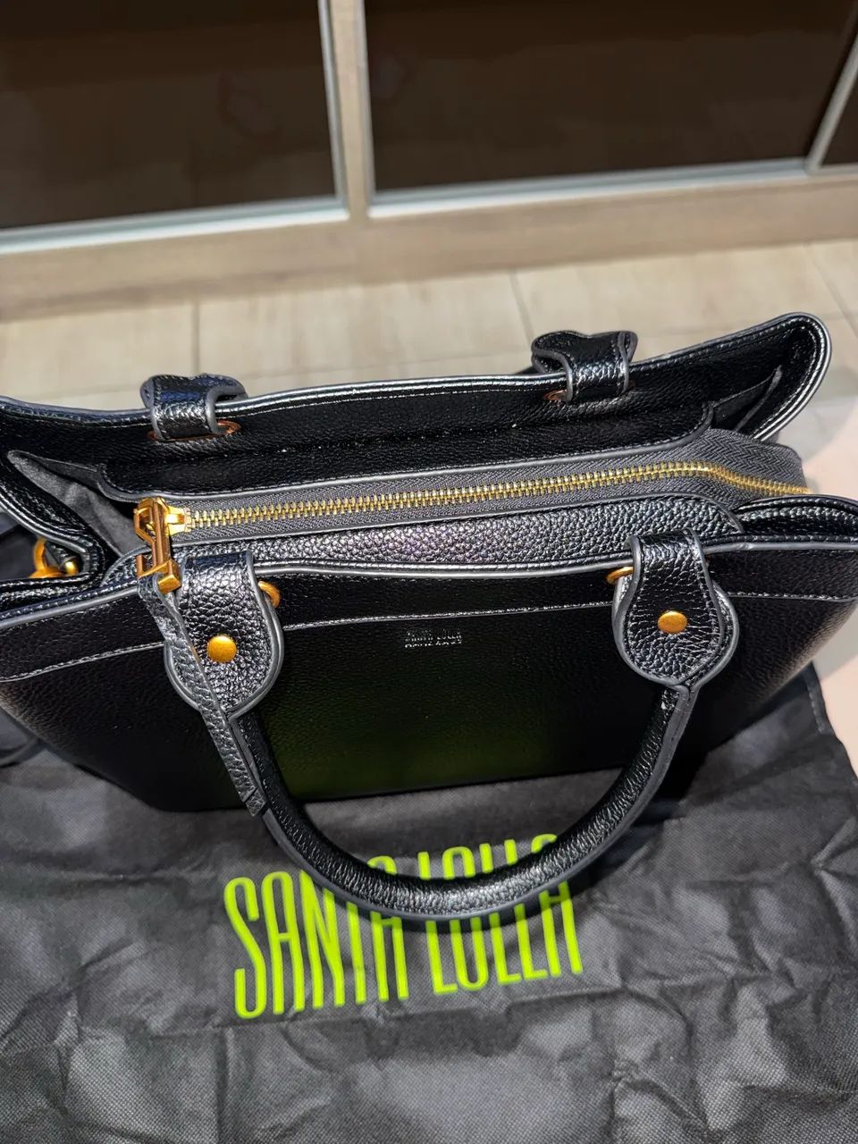 Bolsa Tote Preta - Santa Lolla - Foto 4