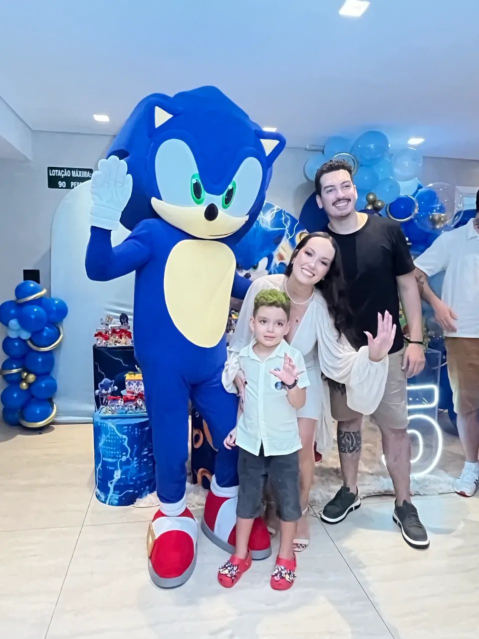 Mascote Cabeção Sonic 