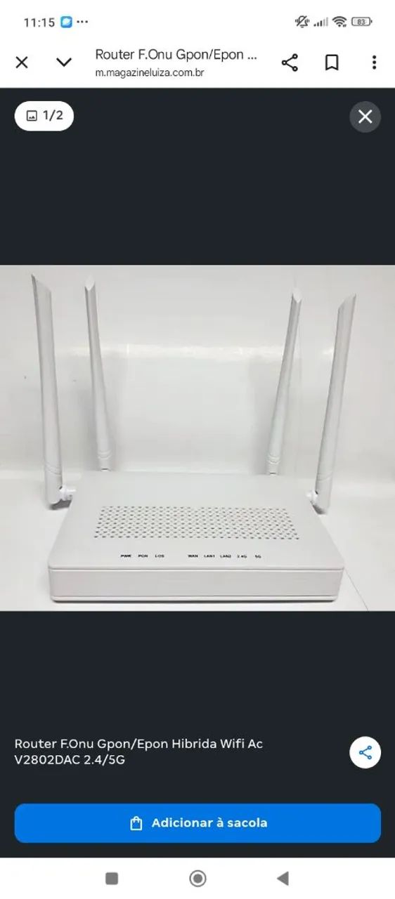 KIT ONT V-SOL XPON DESBLOQUEADAS COM FONTES 