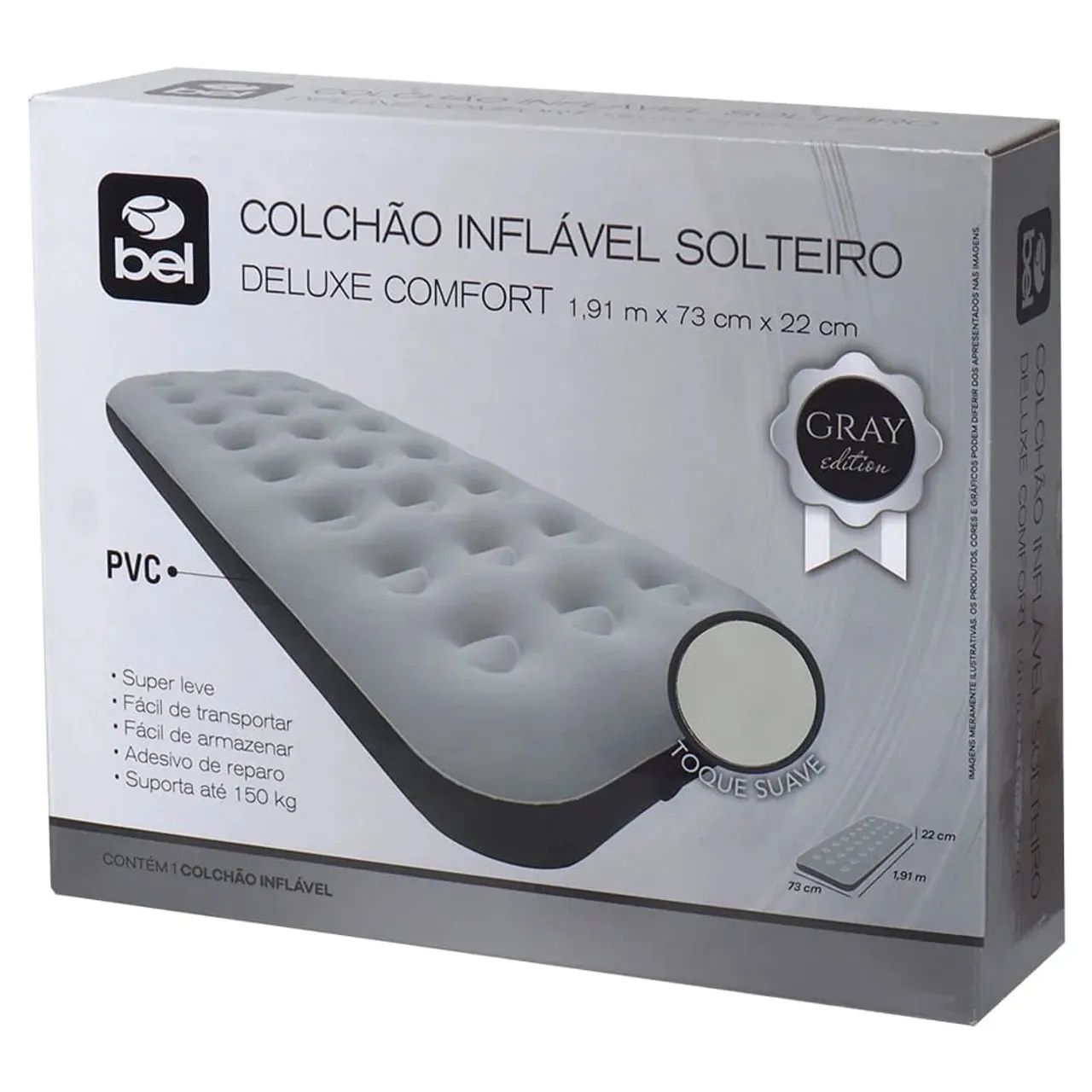 COLCHÃO INFLÁVEL SOLTEIRO BEL FIX - Foto 2