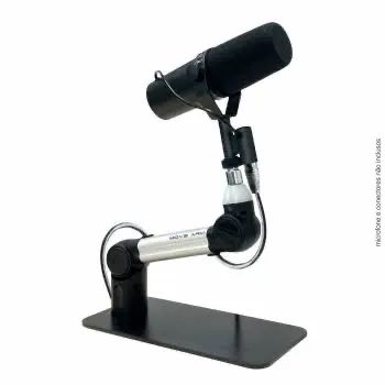 Dois Suportes de microfone pedestal Biquad