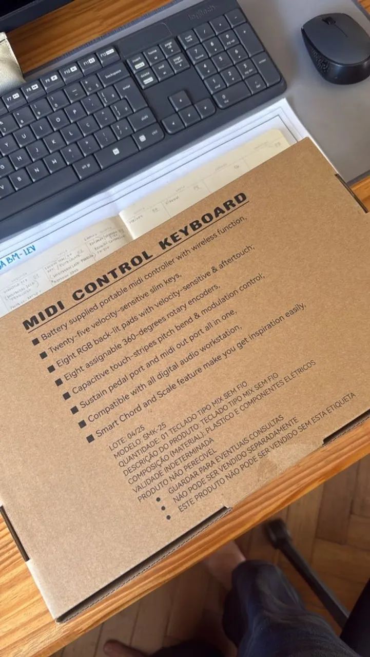 Controlador de teclado MIDI USB M-WAVE - Foto 5