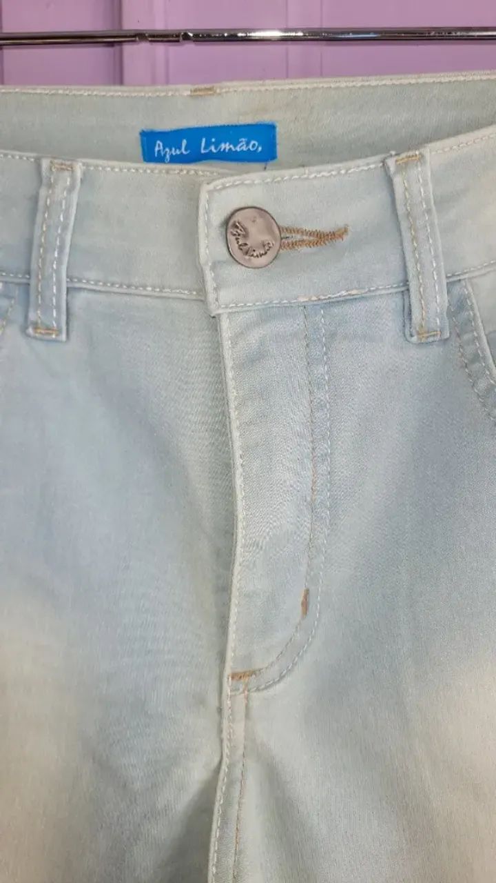 Calça jeans Azul limão - Foto 2