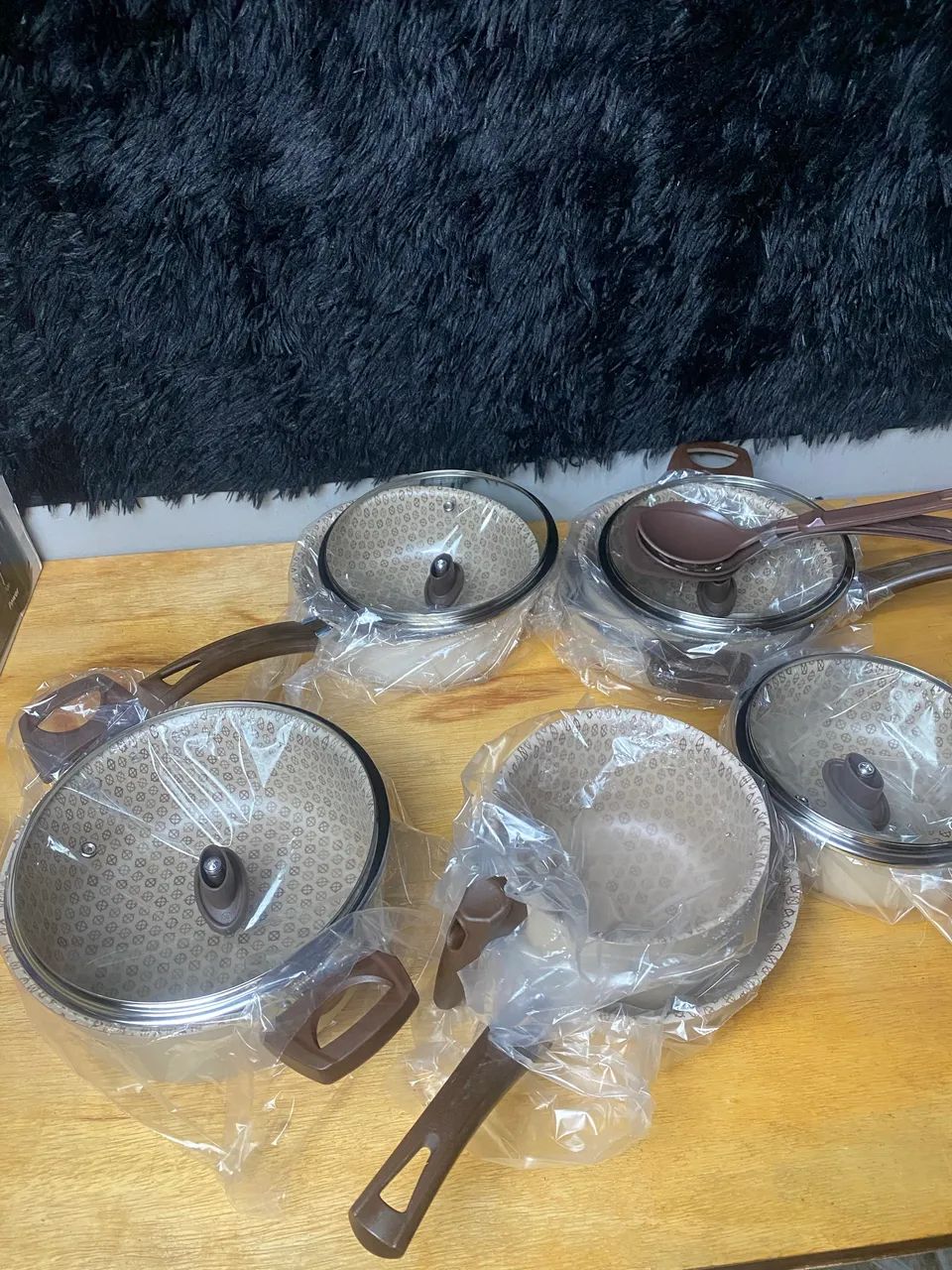 Kit de panelas antiaderentes alumínio 10 peças  - Foto 3