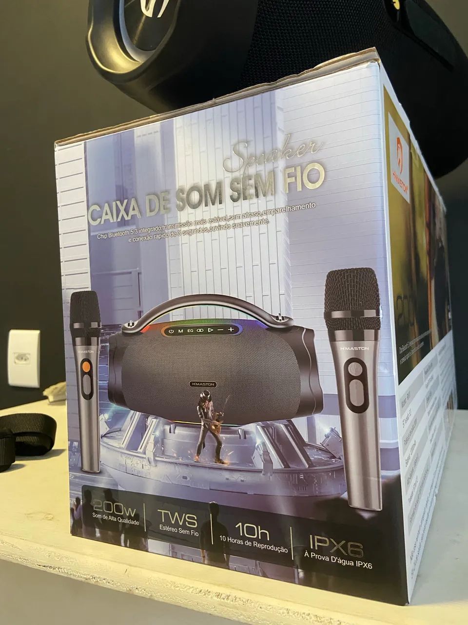 Caixa som 200w hmaston RN10 prova d?água  - Foto 4