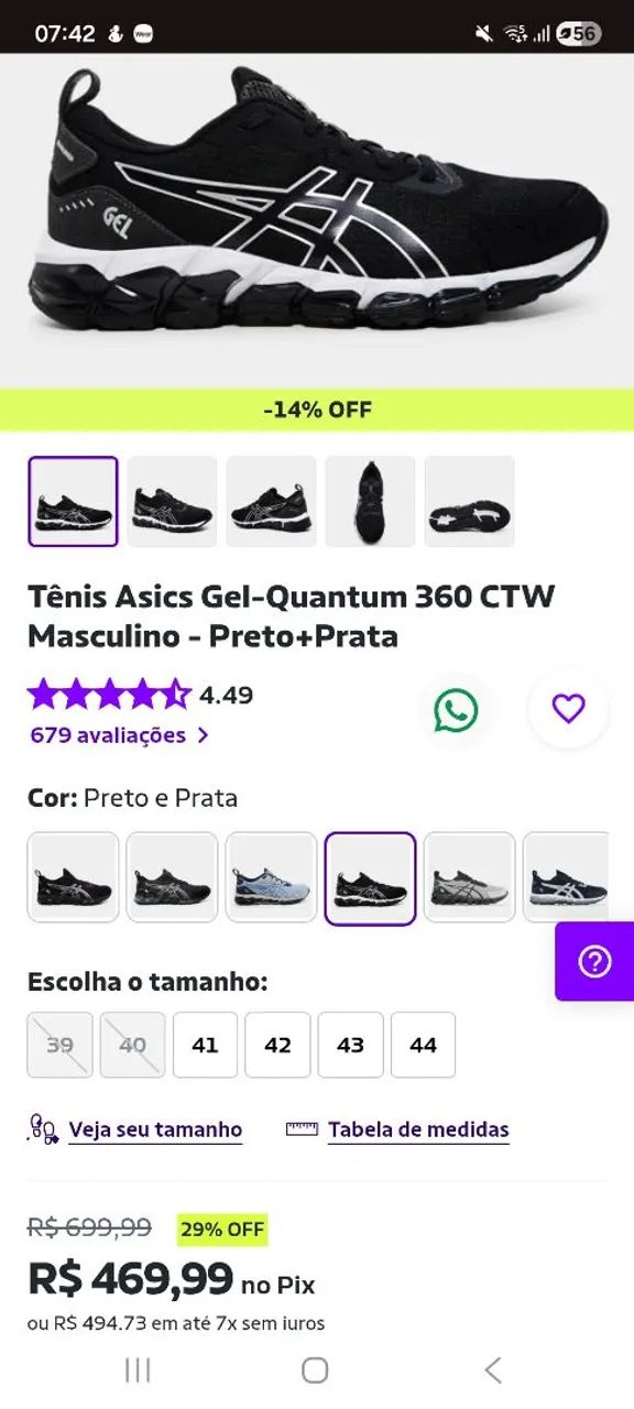 TÊNIS ASICS GEL QUANTUM 360  - Foto 5