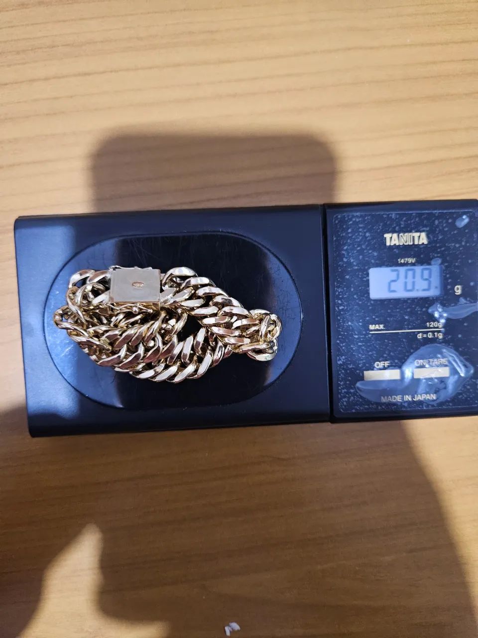 PULSEIRA ELO GRUMET DUPLO OURO 18K  - Foto 3