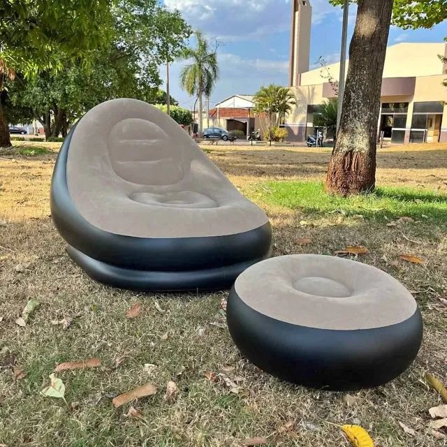 Poltrona Inflável Premium com Puff - Foto 3
