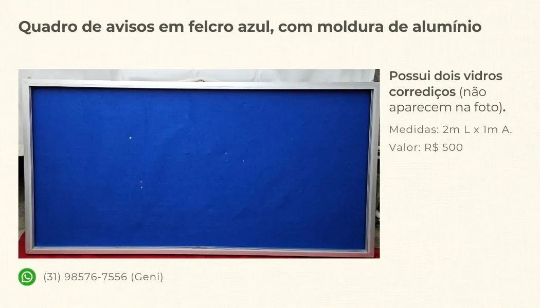Quadro para avisos  - Foto 2