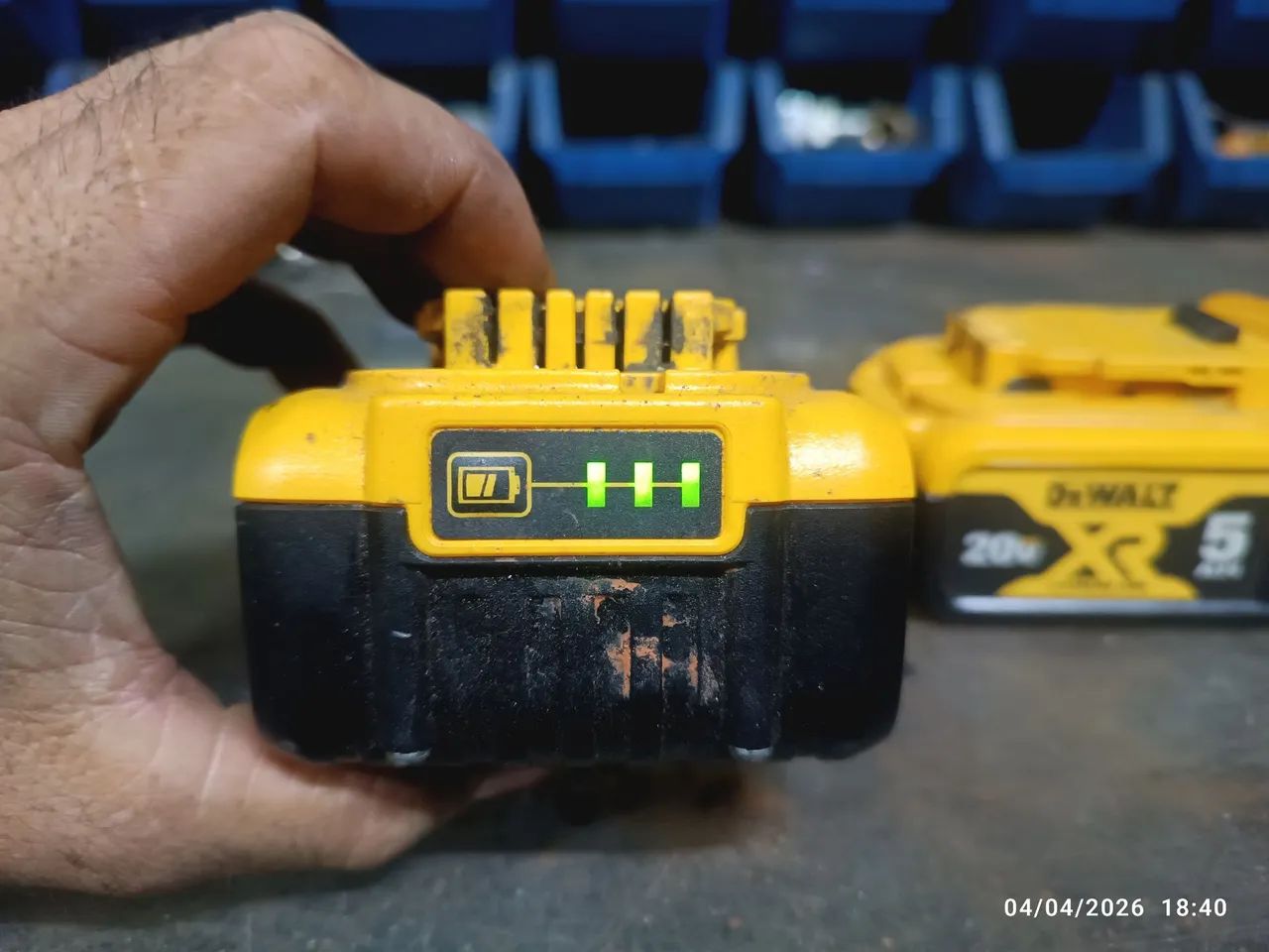 Bateria 20 v Dewalt 5 amperes  - Foto 3