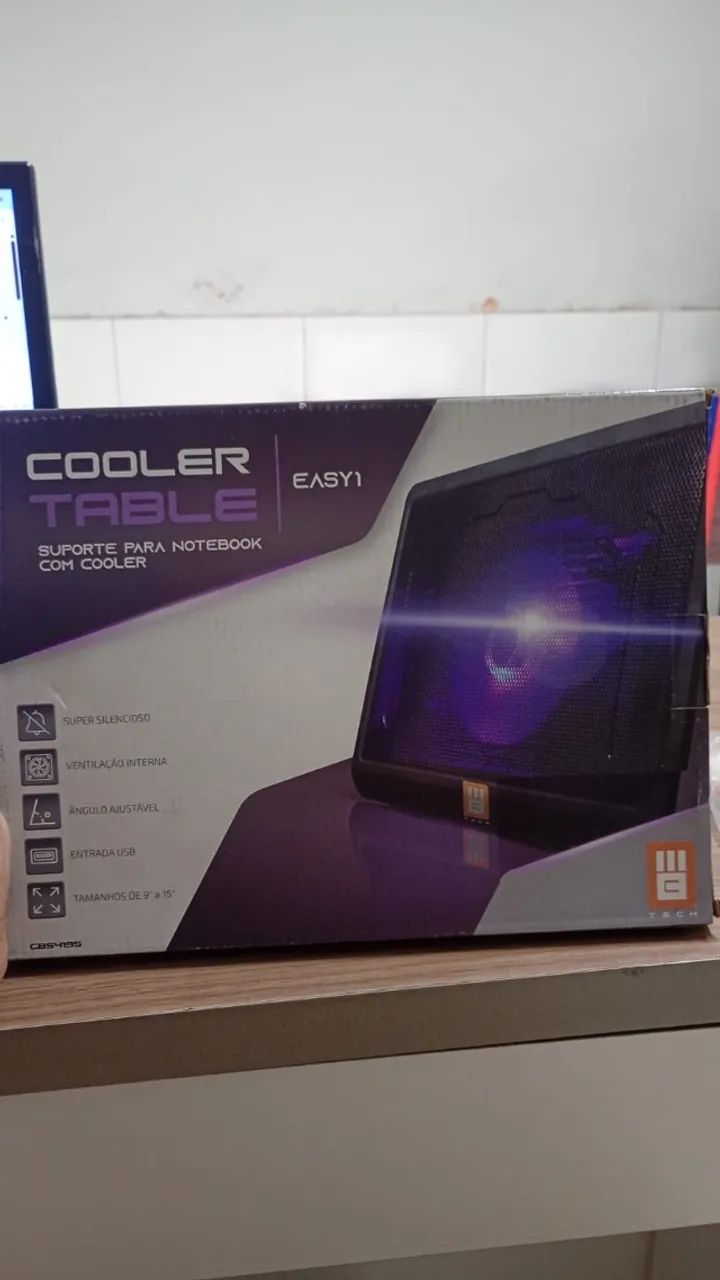 SUPORTE PARA NOTEBOOK COM COOLER
