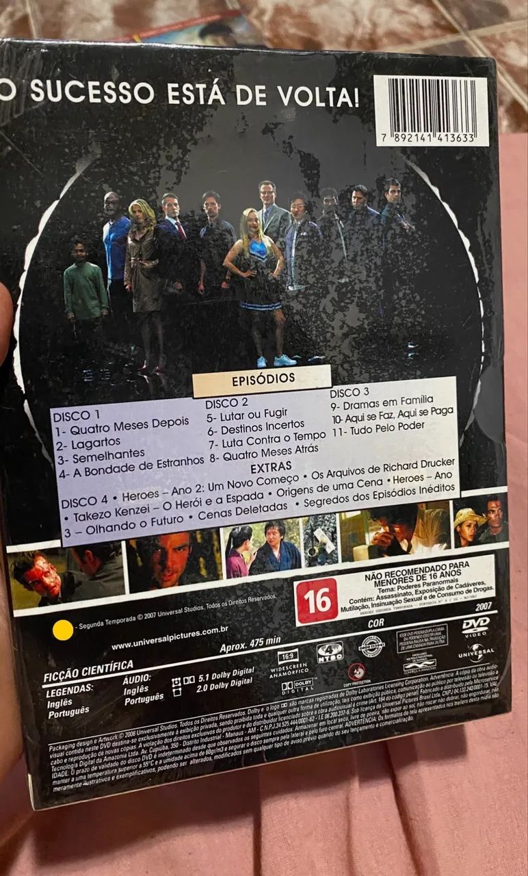 DVD Heroes segunda temporada lacrado com gibi edição especial  - Foto 2