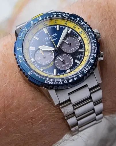 Relógio Citizen 40mm Promaster Blue Angels Crono Ca4667-53l