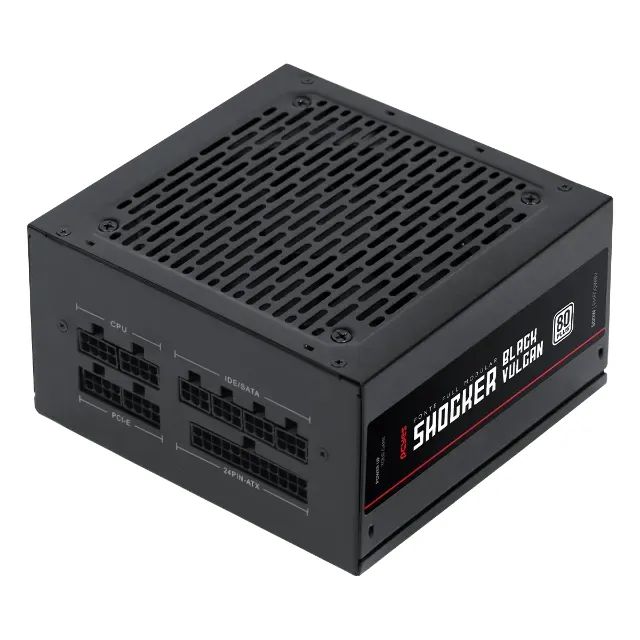 Fonte Gamer Pcyes Shocker Full Modular 500W 80 Plus White - Black Vulcan - Foto 5
