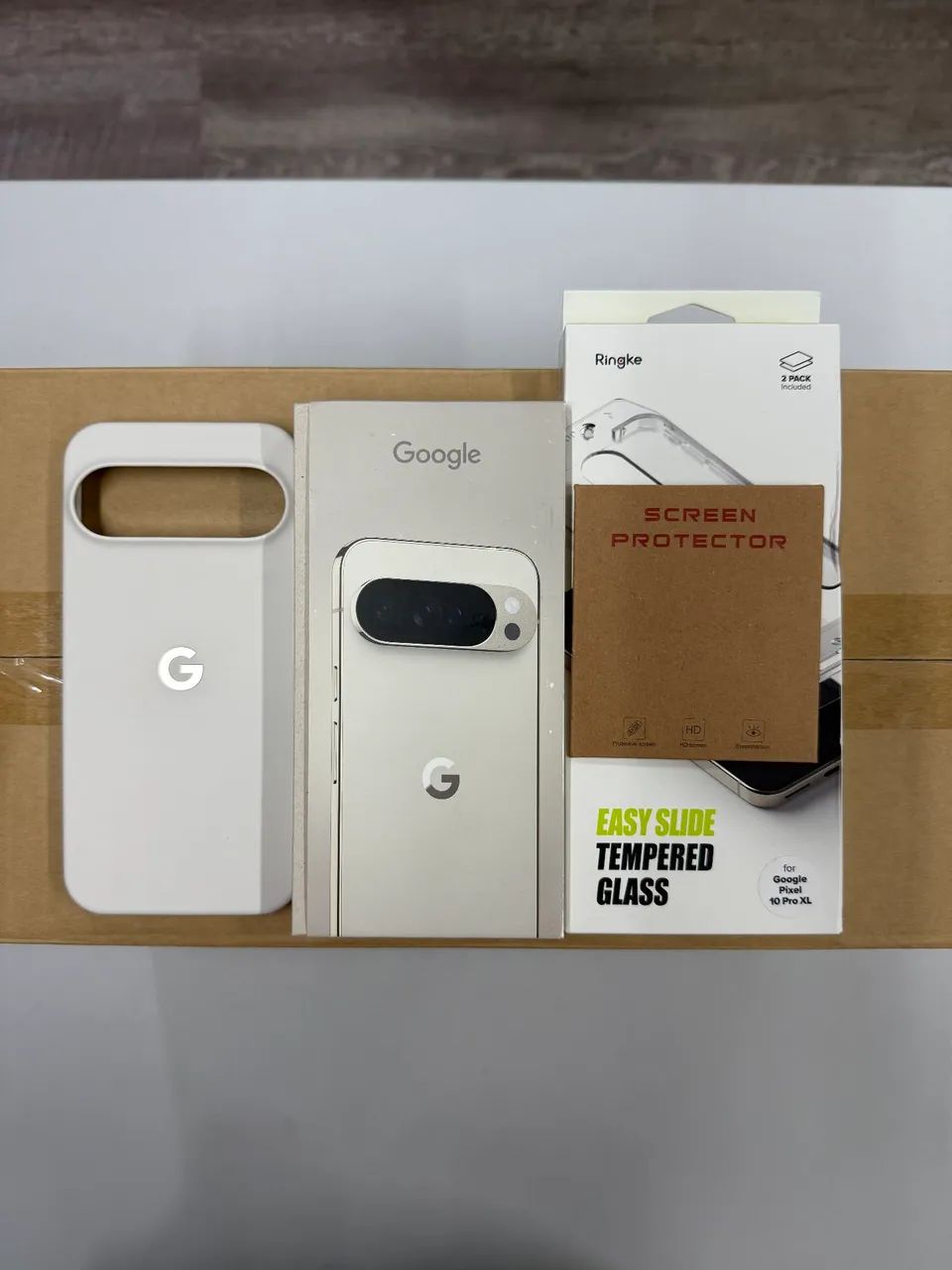 Google Pixel 10 Pro XL, 256GB, Case Original, Par Película Ringke