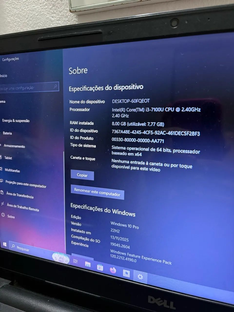 NotebookDell  Intel Core i3-7100U - Foto 2