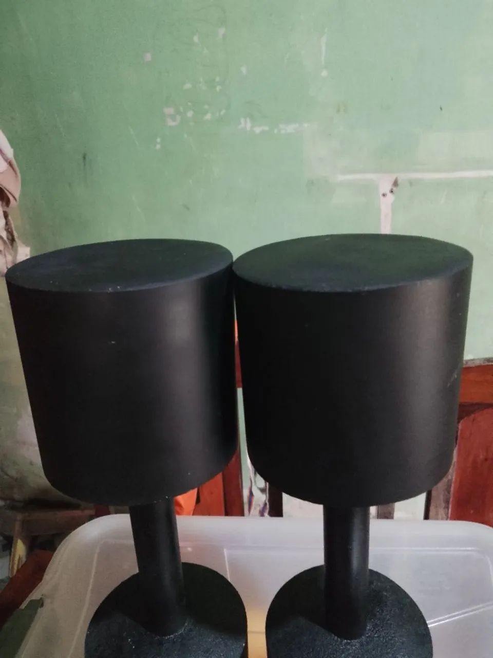 HALTERES caseiros de PVC fixo 4,2kg - Foto 4