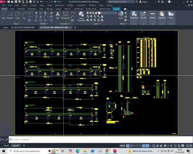 Projetos em Autocad, pranchas em pdf
