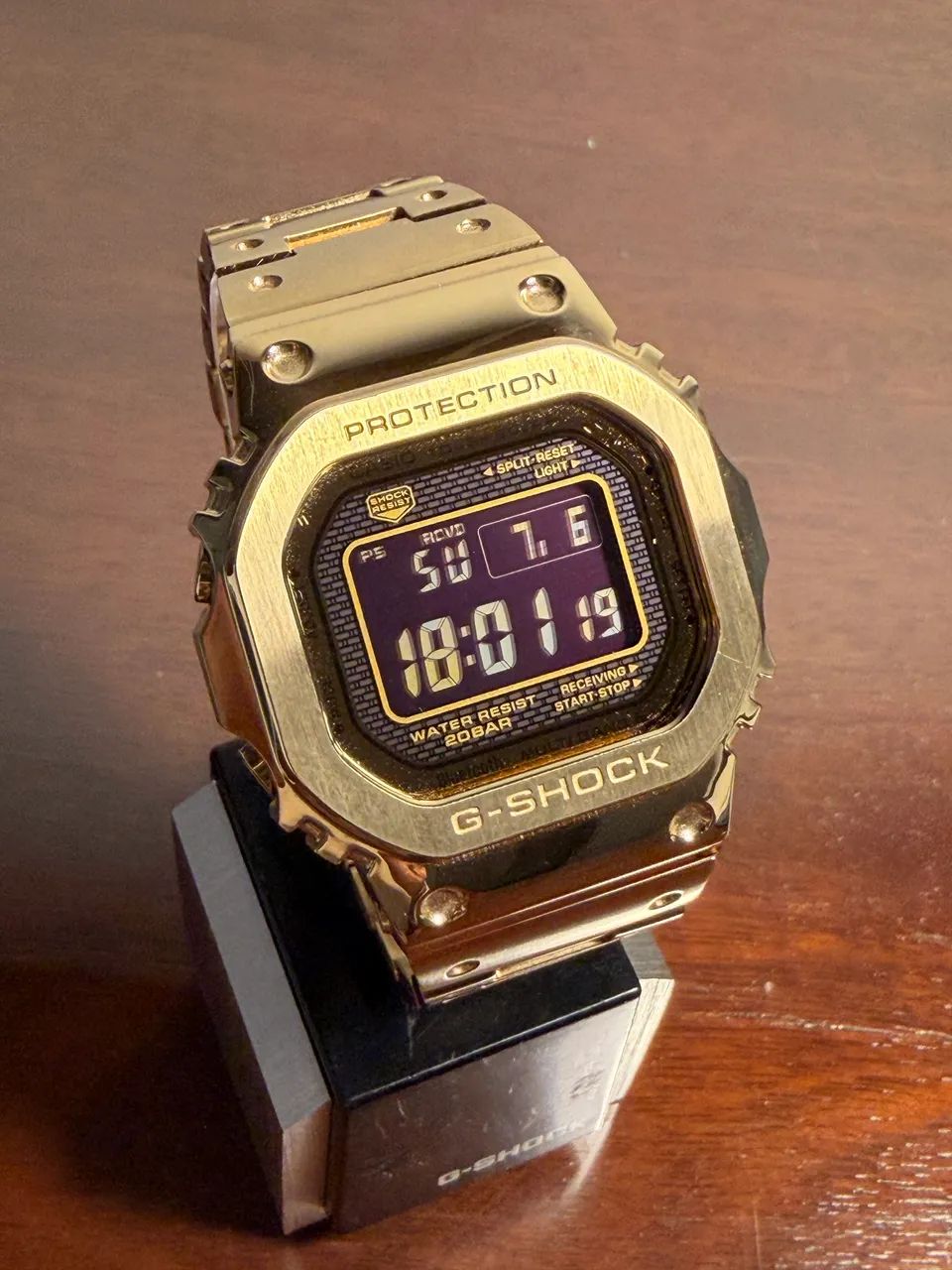Relogio G-SHOCK dourado de aço  - Foto 3