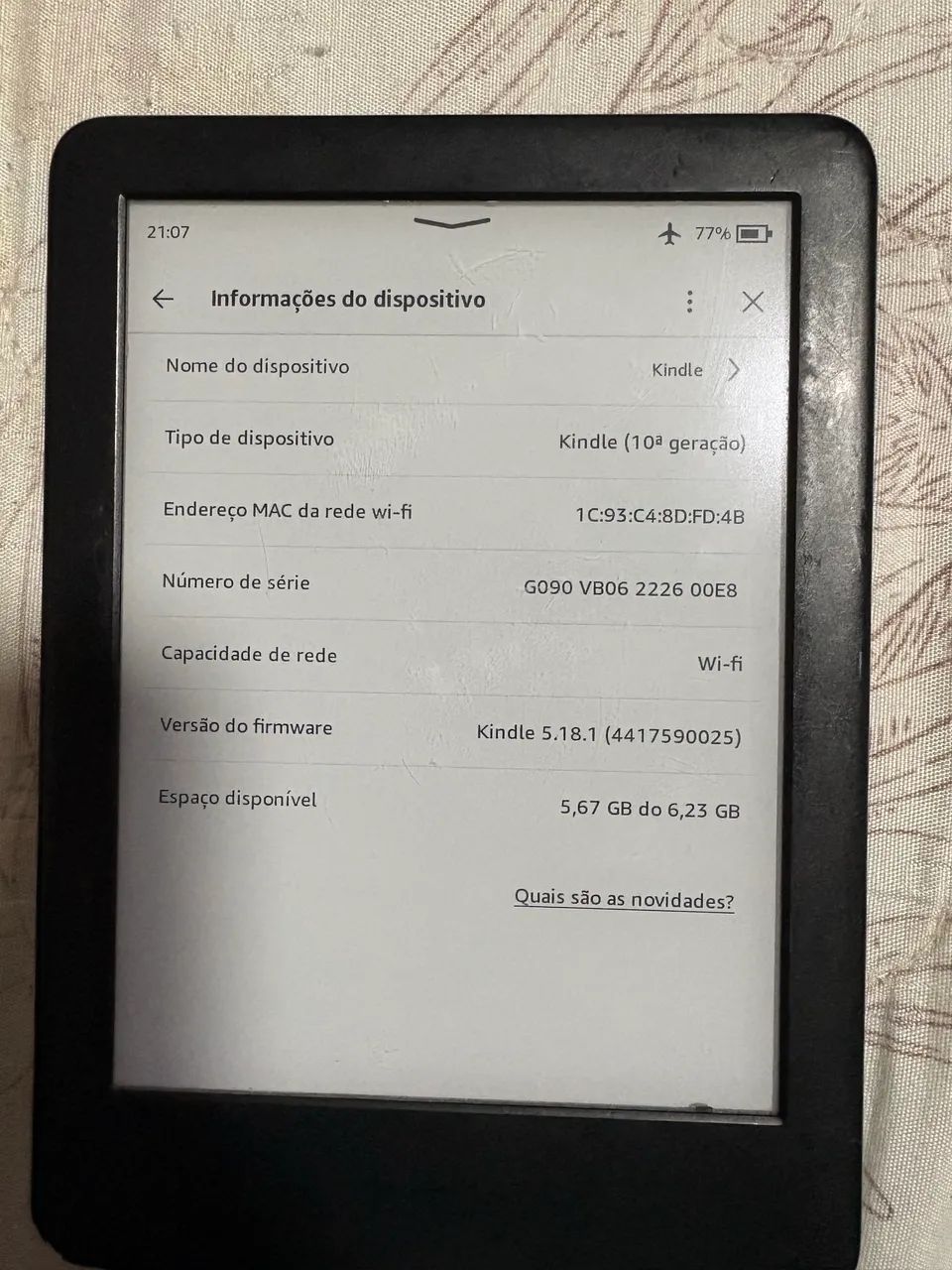 Kindle 10 geração  - Foto 4