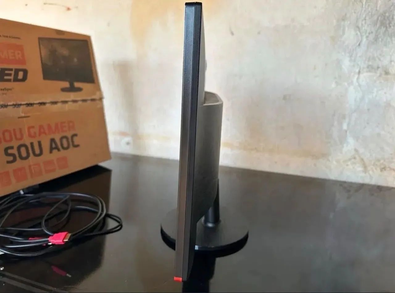 Monitor AOC G2260VWQ6, 75Hz, em ótimo estado e bem conservado. - Foto 5