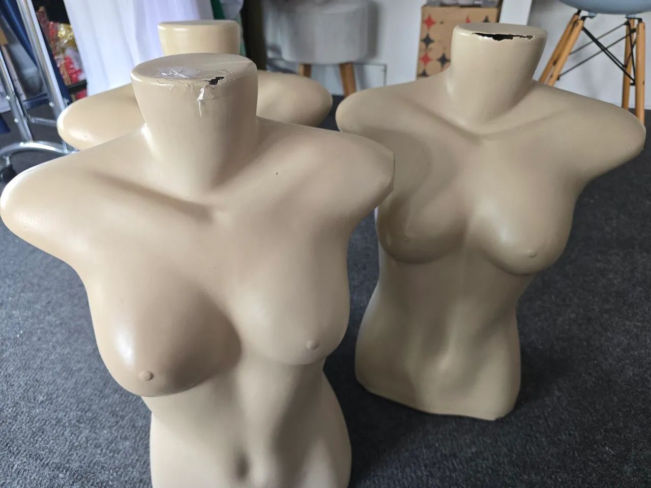 Busto de plástico 
