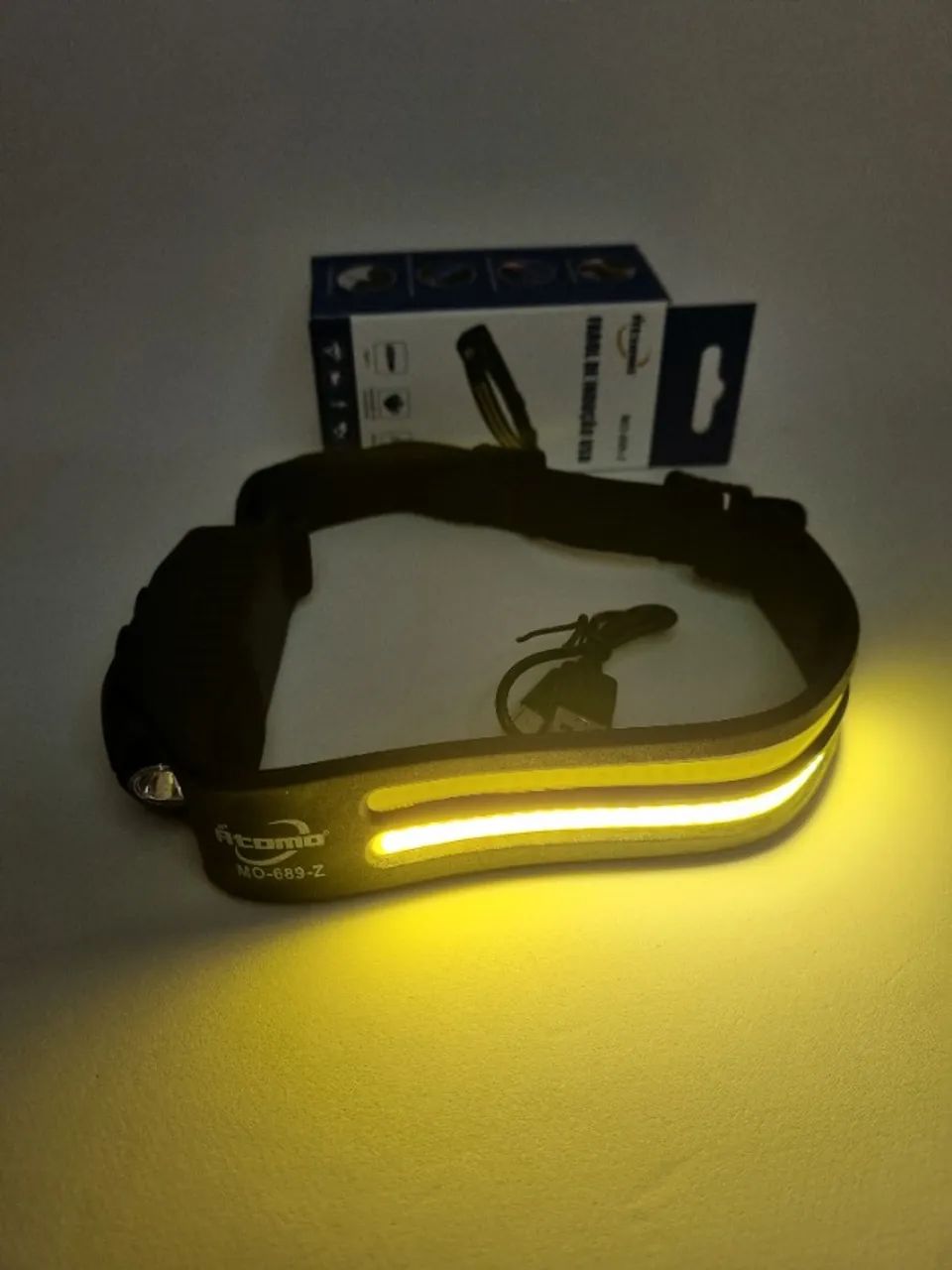 Lanterna de Cabeça LED com Sensor de Movimento USB Recarregável 400LM - Pronta Entrega - Foto 5