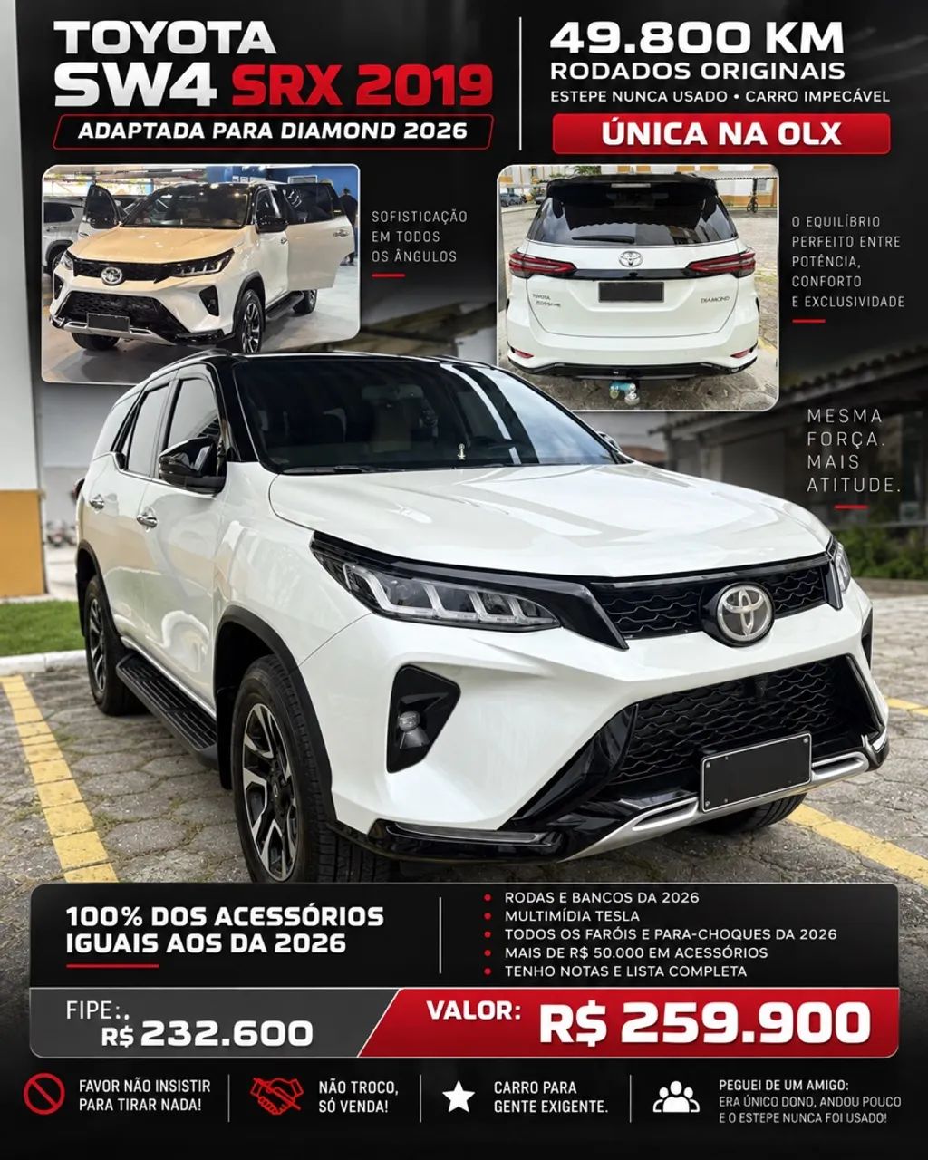Toyota Hilux Hilux SW4 SRX 4x4 2.8 TDI 16V Dies. Aut. 2019