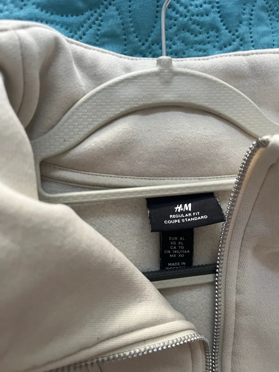 Quarter Zip Off White HM - Foto 2