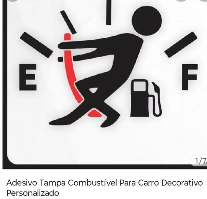 Adesivo para carro tampa de combustível ? - Foto 5