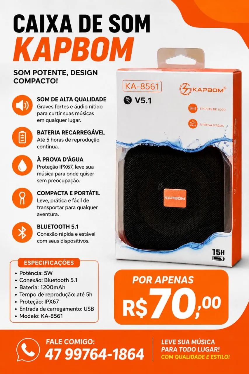 Caixa de som kapbom