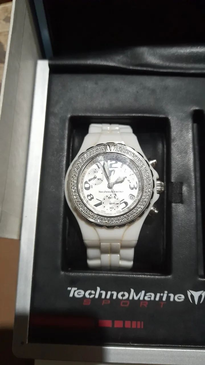 Relógio Technomarine Ceramic Branco - Foto 5