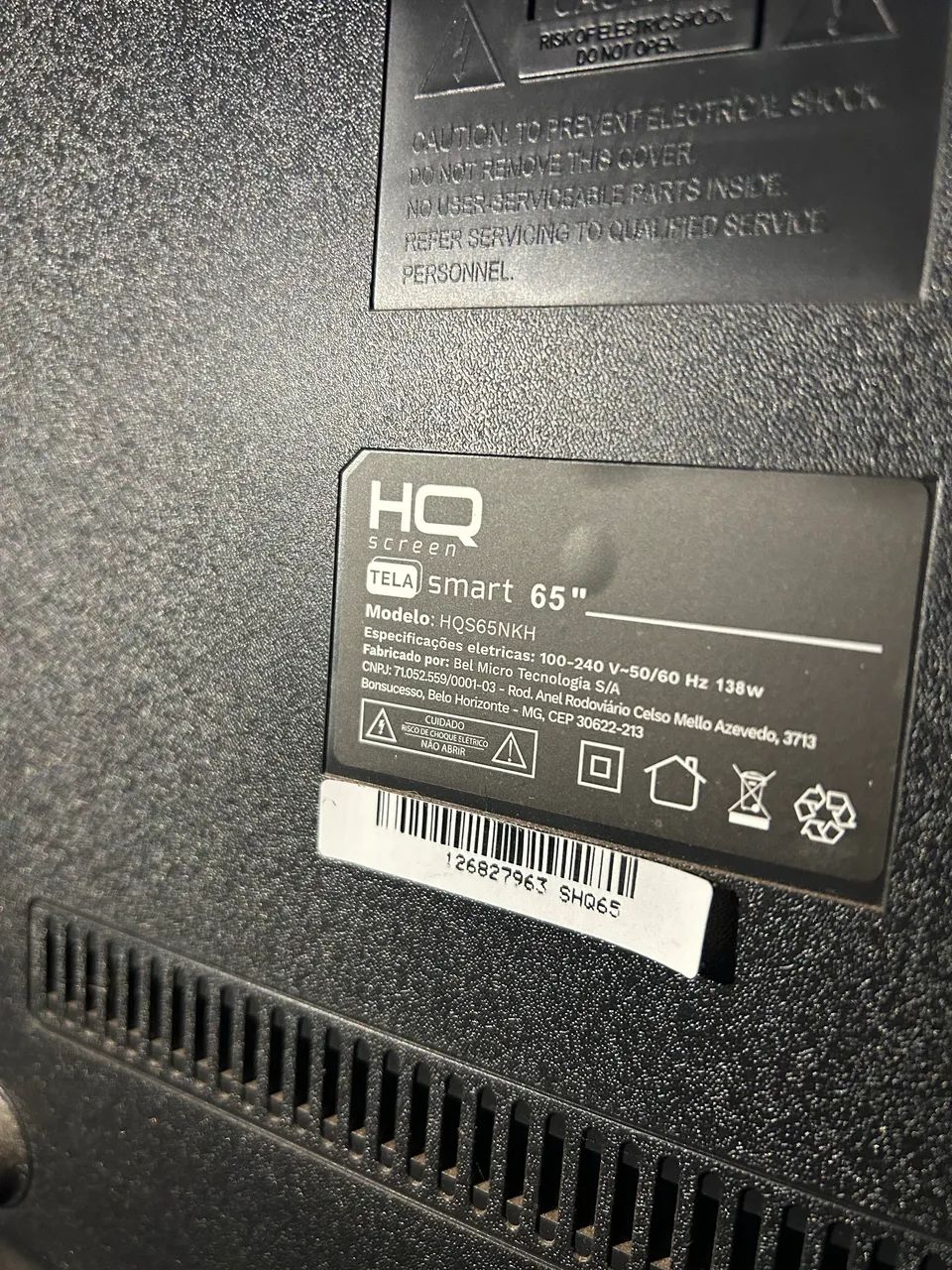 Tv HQ 65 polegadas 4K - Foto 2