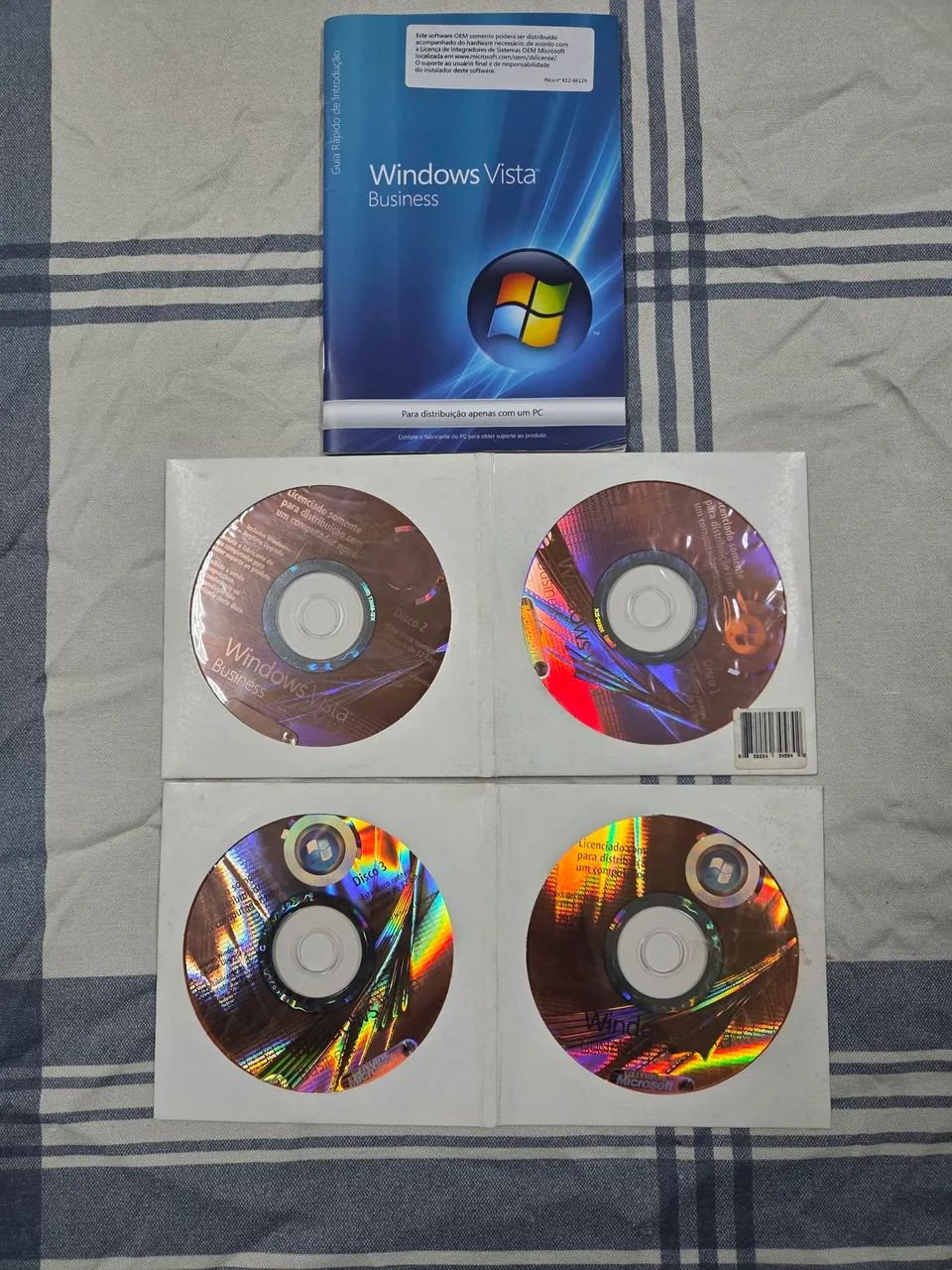 Windows vista Busines edição 4 cds