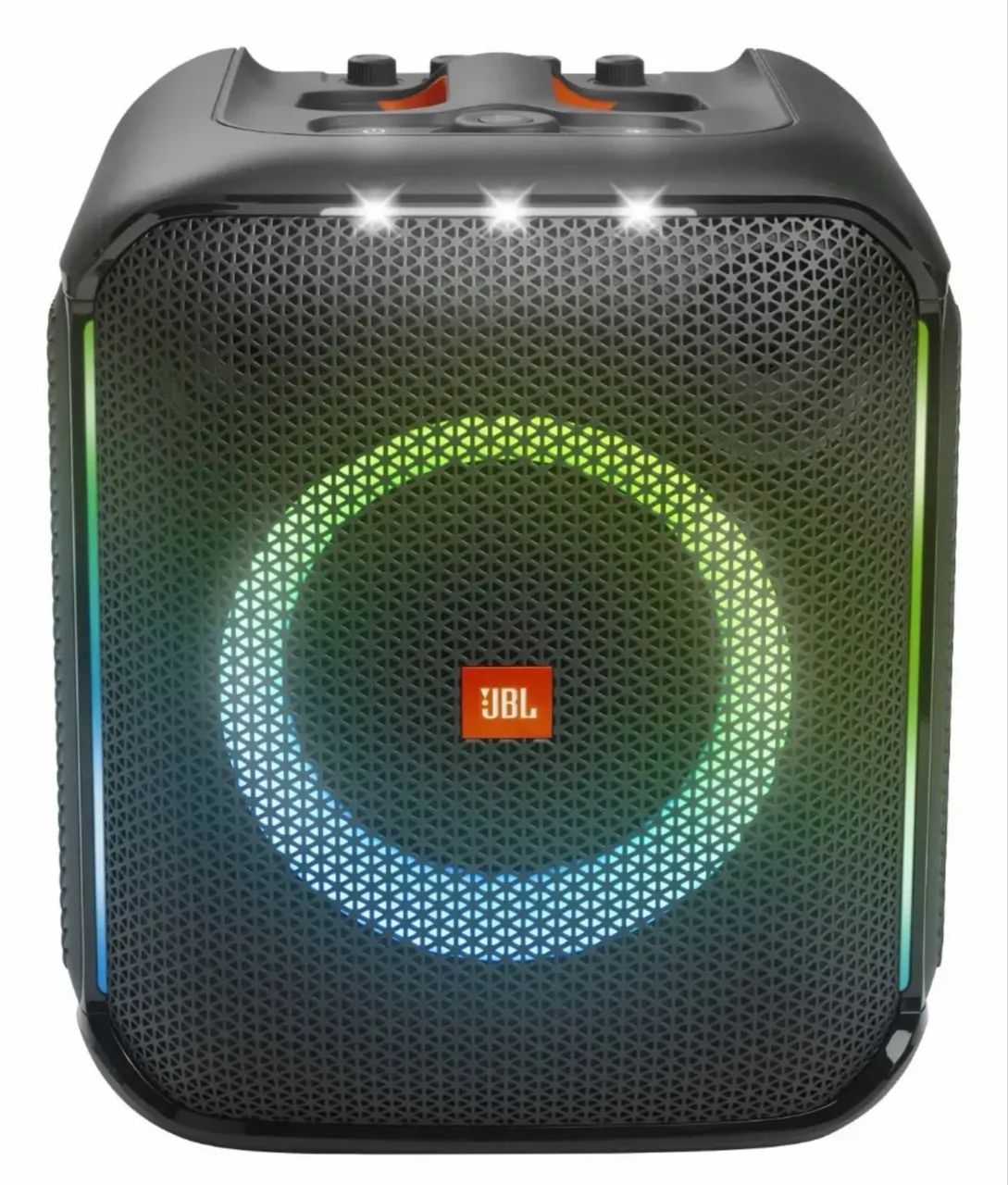Caixa De Som Bluetooth Partybox  Com 2 Mic - Jbl Cor Preto