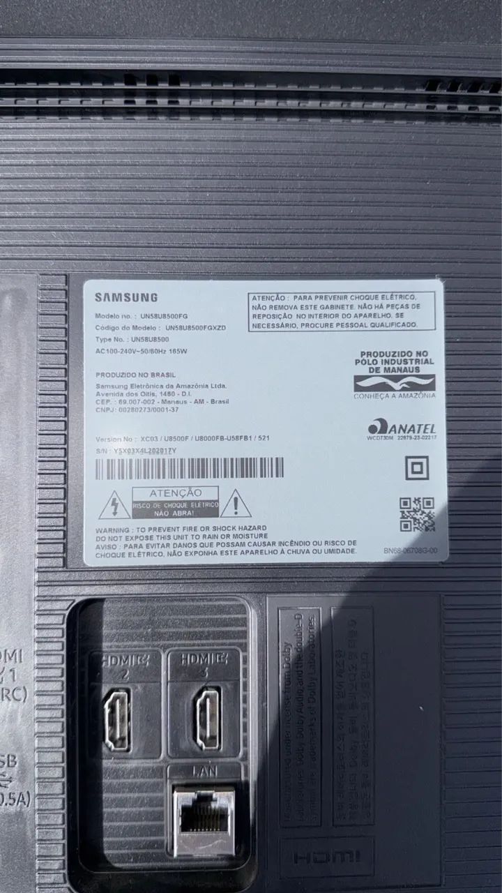 Smart TV Samsung 58? 4K Crystal UHD U8500F - NOVA, COM PLÁSTICOS - Foto 3
