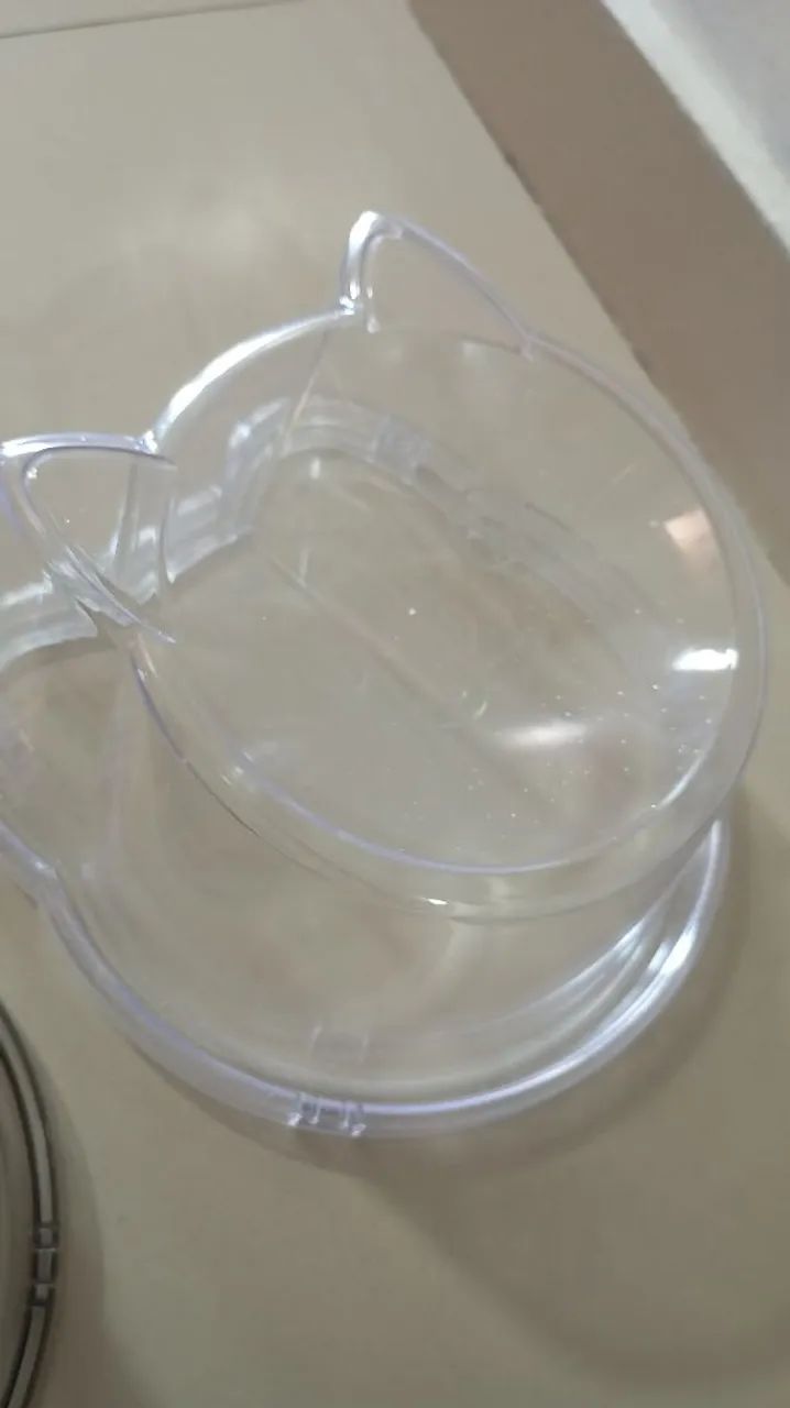 Vasilhas acrílico pet comedouro novos - Foto 2