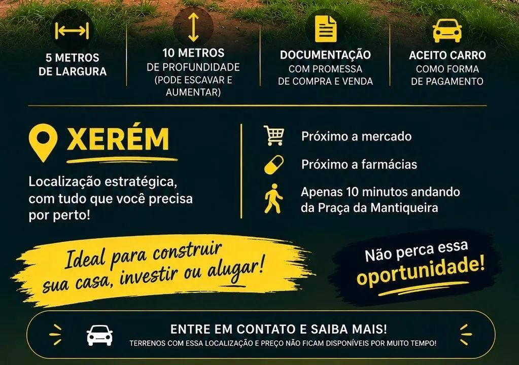 Terreno apenas 30 mil aceito carro como troca  - Foto 2