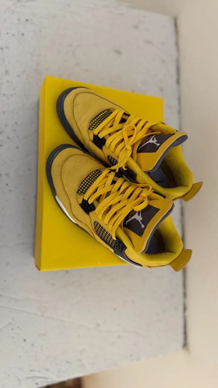 Jordan 4 Lightning 2021 Original | Yellow Thunder | Tam. (39) - Foto 2