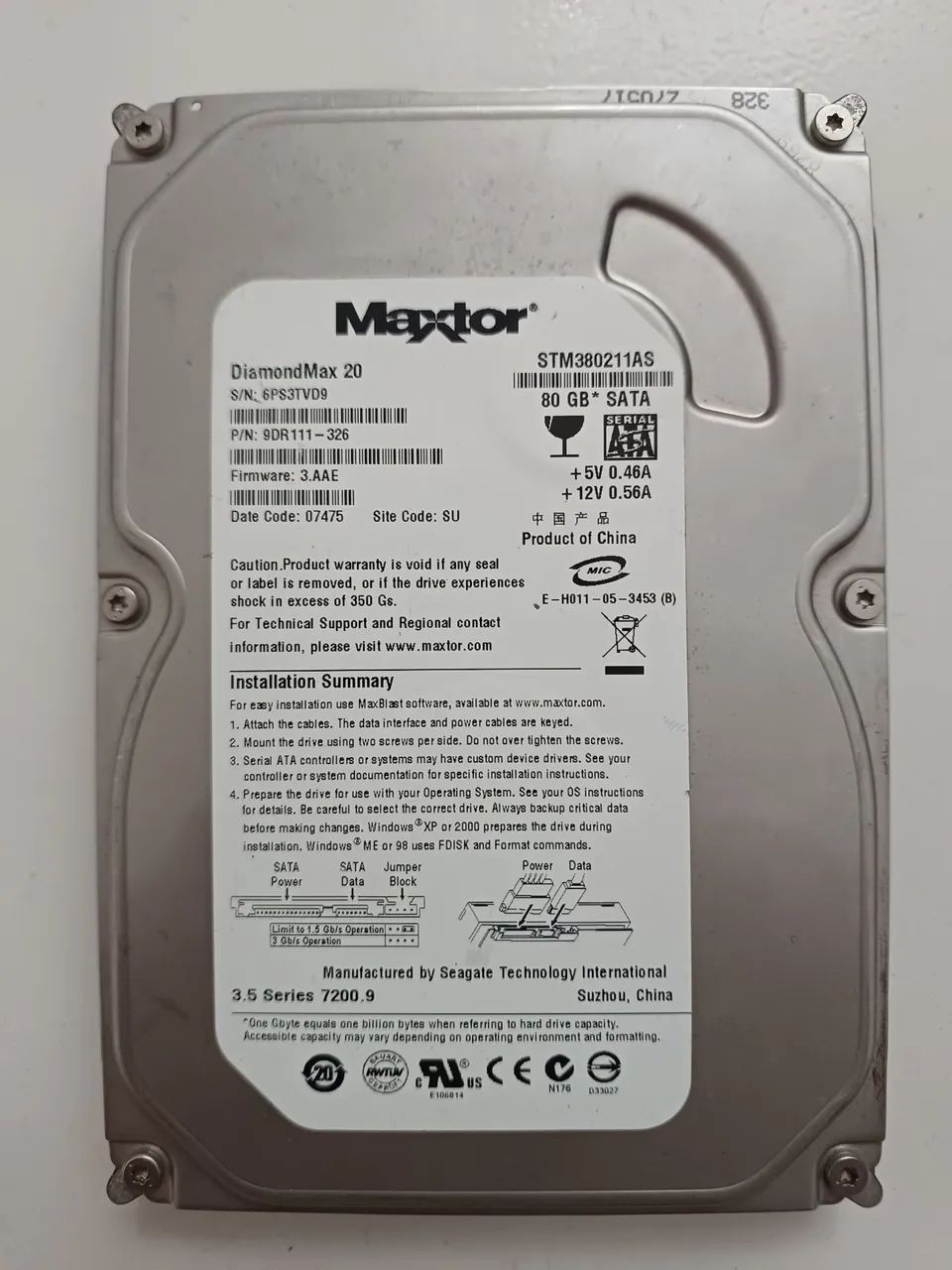 Hd maxtor 80GB 100% Saudável  - Foto 2