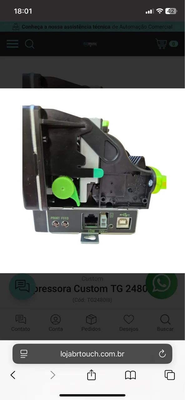 Impressora térmica TG 2480H