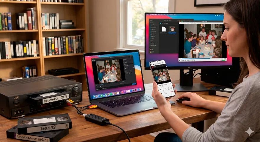 Digitalização de fitas VHS para arquivo Digital.