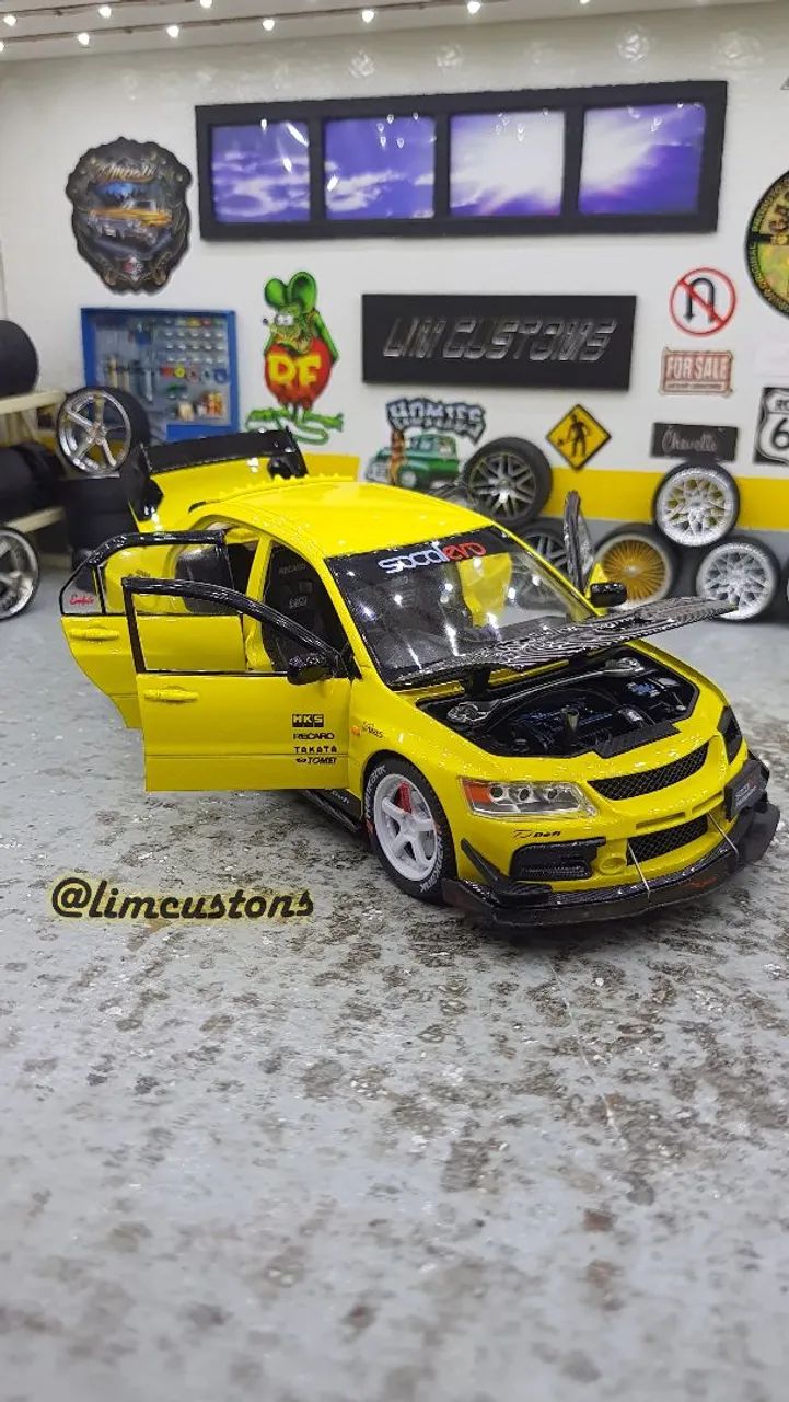 Miniatura Coleção 1:24 - Mitsubishi evo Drift  - Foto 4
